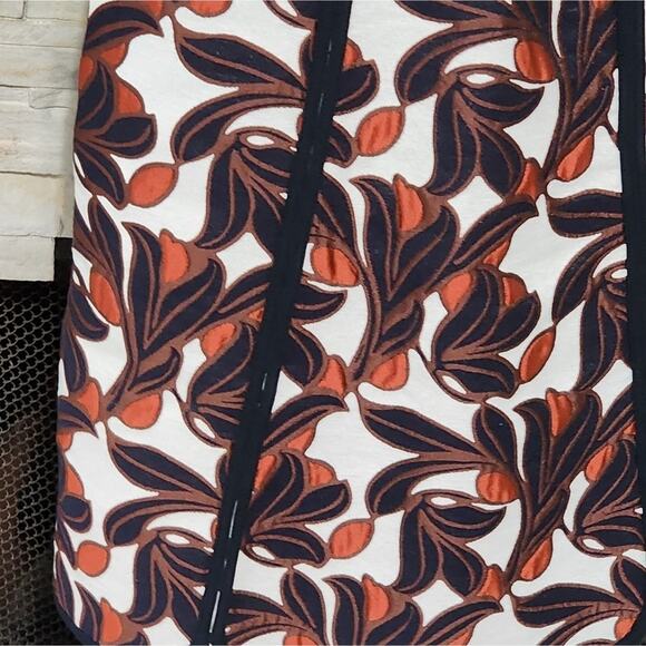 Ann Taylor Vine Lace Jacquard Flare Party Chico's Dress Size 0P Petite - Picture 5 of 15